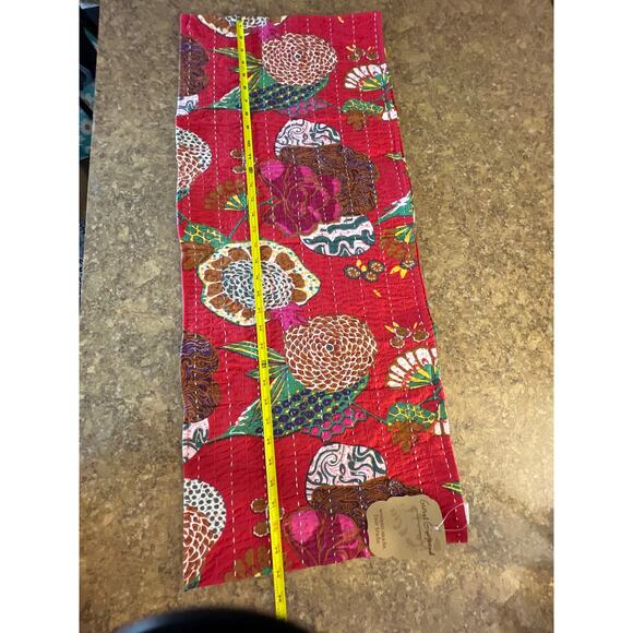 Hand Stitched Kanthra Infinity Scarf - Picture 6 of 6